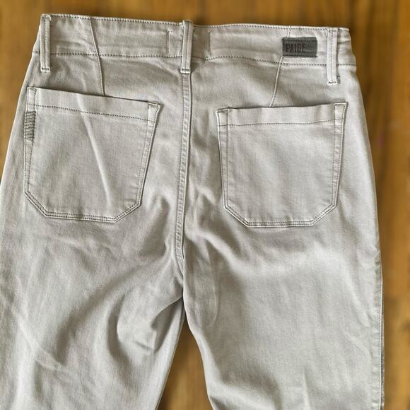 Paige Women Mayslie Jogger Slithering Grey Zip Hem Stretch Pants Python Size 26 - Picture 6 of 10